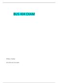 BUS 404 FINAL EXAM 
