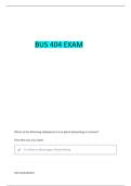 BUNDLE FOR BUS 404 WITH VERIFIED ANSWERS ALREADY GRADED A&plus;