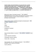 NOTCI PRE-ENGINEERING EXAM STUDY GUIDE UPDATED EXAM 2025 &sol;&sol; COMPLETE MULTIPLE-CHOICE QUESTION BANK &sol;&sol; VERIFIED ANSWERS & DETAILED EXPLANATIONS &sol;&sol; A&plus; GRADED CONTENT &sol;&sol; 100&percnt; PASS GUARANTEE &sol;&sol; LATEST EDITION&excl;&excl;&excl;&excl;&excl;