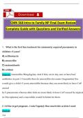 CMN 568 Intro to Family NP Final Exam Review  Complete Guide with Questions and Verified Answers
