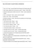MLS 334 EXAM 4 QUESTIONS & ANSWERS