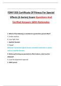 FDNY E03 Certificate Of Fitness For Special Effects &lpar;E-Series&rpar; Exam Questions And Answers
