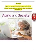 TEST BANK For Aging and Society&colon; Canadian Perspectives 8th Edition by Mark Novak&comma; Herbert C&period; Northcott&comma; Verified Chapters 1 - 20&comma; Complete Newest Version