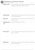 Adobe Illustrator CC Certification Vocabulary &sol; Graphic Design Terms &sol; 2025 Update &sol; Score 100&percnt;