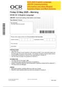 OCR 2025 English Language J351&sol;01 Communicating information and ideas Merged Question Paper and Mark Scheme