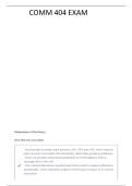 COMM 404 - FINAL QUESTIONS AND ANSWERS WELL ILLUSTRATED &lpar;GRADED A&plus;&rpar; &vert; NEWLY UPDATED 2025 &vert; GUARANTEED SUCCESS