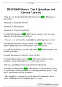 RMIN4000 Brown Test 3 Questions and  Correct Answers