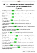 RN ATI Capstone Proctored Comprehensive  Assessment B Questions and Correct  Answers