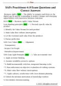 SAFe Practitioner 6&period;0 Exam Questions and  Correct Answers