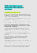 COMP Galen College of nursing  QUESTIONS WITH COMPLETE  SOLUTIONS