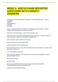 WEEK 4 - NSE103 EXAM REPORTED QUESTIONS WITH CORRECT ANSWERS 