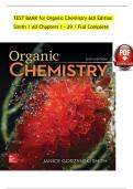 TEST BANK for Organic Chemistry 6th Edition Smith &sol; All Chapters 1 - 29 &sol; Full Complete