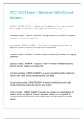 ACCT 2101 Exam 1 Questions With Correct Answers&period;