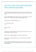 ACCT 2101- TEST 1 UGA EXAM QUESTIONS WITH COMPLETE SOLUTIONS&period;
