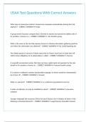 USAA Test Questions With Correct Answers