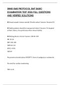 SNHD EMS PROTOCOL EMT BASIC EXAMINATION TEST 2026 FULL QUESTIONS AND VERIFIED SOLUTIONS