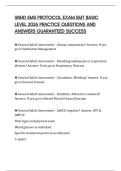 SNHD EMS PROTOCOL EXAM EMT BASIC LEVEL 2026 PRACTICE QUESTIONS AND ANSWERS GUARANTEED SUCCESS