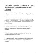 STATE FARM ESTIMATES EXAM PRACTICE PACK 2026 VERIFIED QUESTIONS AND ACCURATE ANSWERS
