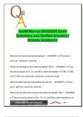 AASM Manual Exam 2025&sol;2026 &ndash; 100&plus; Questions with Answers &vert; Sleep Scoring&comma; Polysomnography&comma; Clinical Neurophysiology&comma; Sleep Medicine