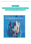 TEST BANK  Business Ethics Ethical Decision Making and Cases&comma; 13th Edition  By O&period; C&period; Ferrell&comma; John Fraedrich&comma; All Chapters 1 - 12 