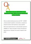 FIFA Agent Exam 2025 &ndash; 80&plus; Qs with Correct Answers &vert; FFAR&comma; Representation&comma; Licensing&comma; Ethics&comma; FIFA Governance