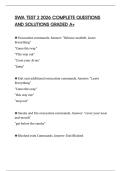 SWA TEST 2 2026 COMPLETE QUESTIONS AND SOLUTIONS GRADED A&plus;