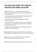 TAM CARD EXAM SCRIPT 2026 COMPLETE QUESTIONS AND VERIFIED SOLUTIONS