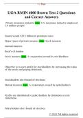 UGA RMIN 4000 Brown Test 2 Questions  and Correct Answers 