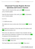 Ultrasound Vascular Registry Review  Questions and Correct Answers 