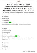 UNLV KIN 223 EXAM 3 Exam  comprehensive questions and verified  answers ACTUAL EXAM 2025 TEST&excl;&excl;  Graded A&plus; &vert; 2025&vert;2026 EXAM UPDATE 