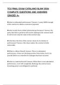 TCU FINAL EXAM CATALANO BLAW 2026 COMPLETE QUESTIONS AND ANSWERS GRADED A&plus;