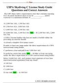 USPA Skydiving C License Study Guide  Questions and Correct Answers 