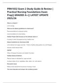 PRN1032 Exam 2 Study Guide & Review &vert;  Practical Nursing Foundations Exam  Prep&vert;&vert; GRADED A&plus;&vert;&vert; LATEST UPDATE  2025&sol;26 