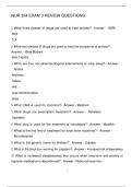 NUR 334 EXAM 3 REVIEW QUESTIONS