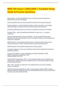 MHA 707 Exam C 2025&sol;2026 &vert; Complete Study  Guide & Practice Questions
