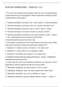 NUR 334 PHARM EXAM 1 - MODULE 1 & 2