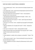 NUR 334 EXAM 4 QUESTIONS & ANSWERS