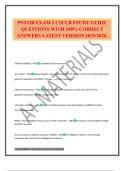 PSY220 EXAM 2 CSULB STUDY GUIDE QUESTIONS WITH 100&percnt; CORRECT ANSWERS LATEST VERSION 2025&sol;2026&period;