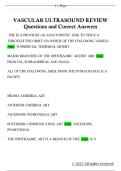 VASCULAR ULTRASOUND REVIEW  Questions and Correct Answers
