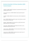 Business Essentials 2&period;02 Exam Questions With Correct Answers&period;