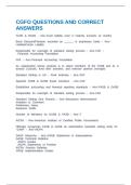 CGFO QUESTIONS AND CORRECT ANSWERS