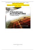 Financial Accounting Theory 6th Edition William R&period; Scott &vert; Solution Manual & Instructor&rsquo;s Guide