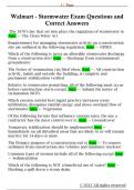 Walmart - Stormwater Exam Questions and  Correct Answers 