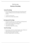 Branches of psychology 