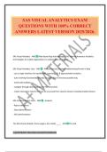SAS BUNDLED EXAMS QUESTIONS WITH VERIFIED ANSWERS 100&percnt; PASS&period;