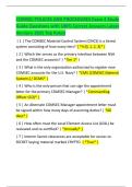 COMSEC POLICIES AND PROCEDURES Exam 4 Study Guide Questions with 100- Correct Answers Latest