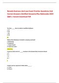 Nevada Business And Law Exam Practice Questions And  Correct Answers &lpar;Verified Answers&rpar; Plus Rationales 2025  Q&A &vert; Instant Download Pdf 