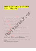OLERE Study Guide Exam Questions And  Answers 2025 Update&period;  Questions And  Answers 2025 Update&period; 