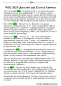 WSC-2025 Questions and Correct Answers 