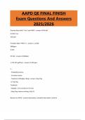 AAPD QE FINAL FINISH Exam Questions And Answers 2025&sol;2026